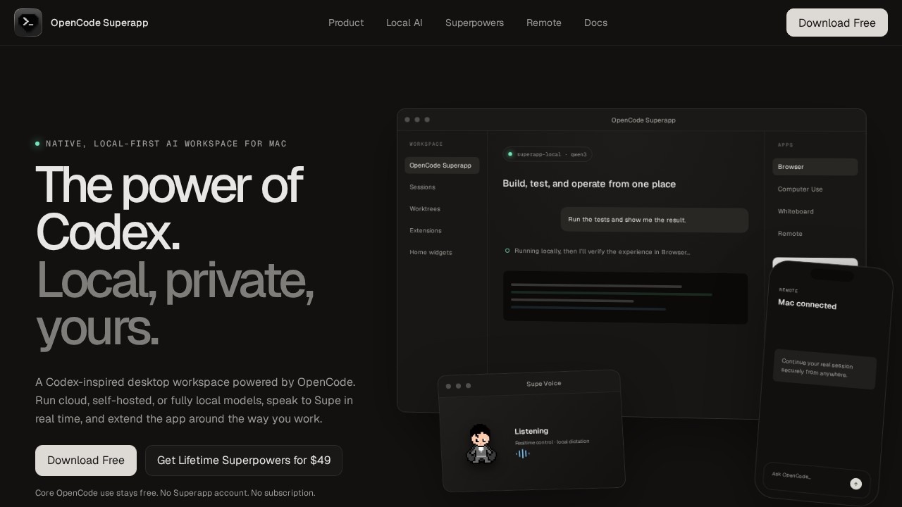 image for OpenCode