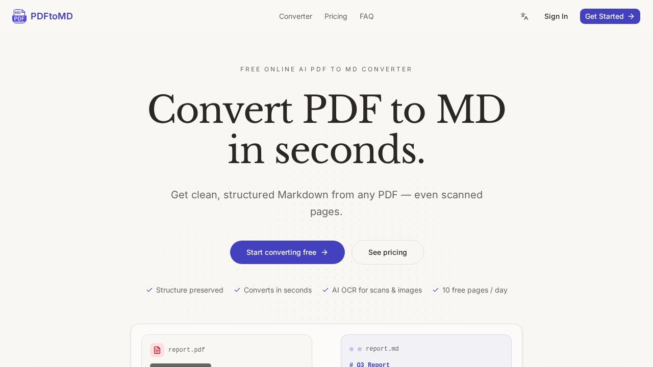image for PDF to MD Converter