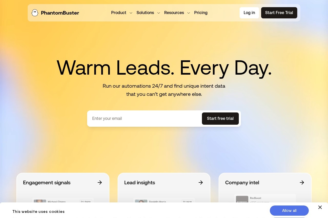 PhantomBuster screenshot