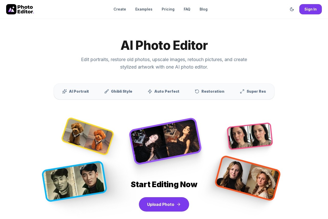 Photo Editor AI screenshot