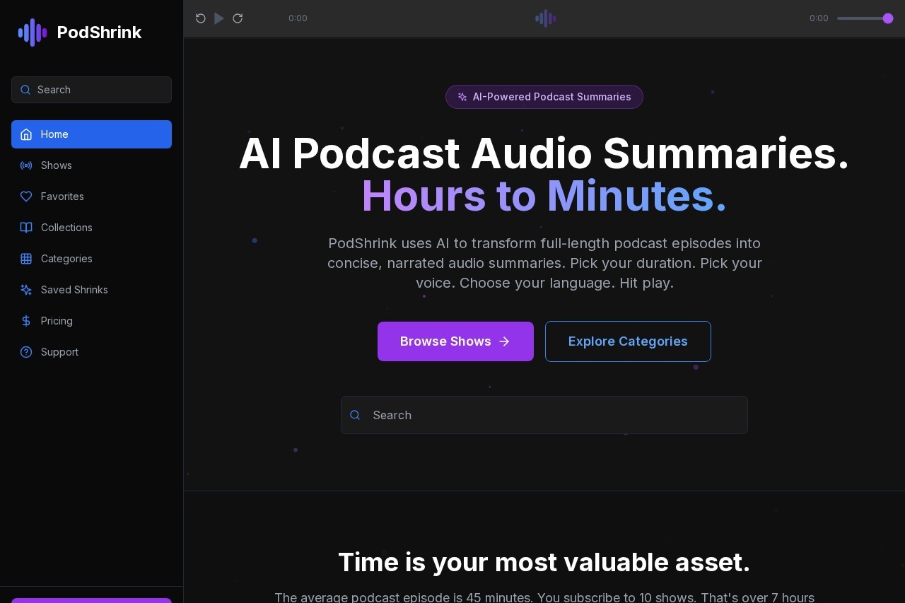 PodShrink screenshot
