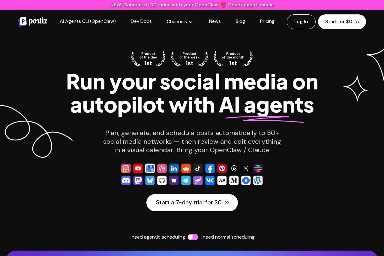 Postiz screenshot