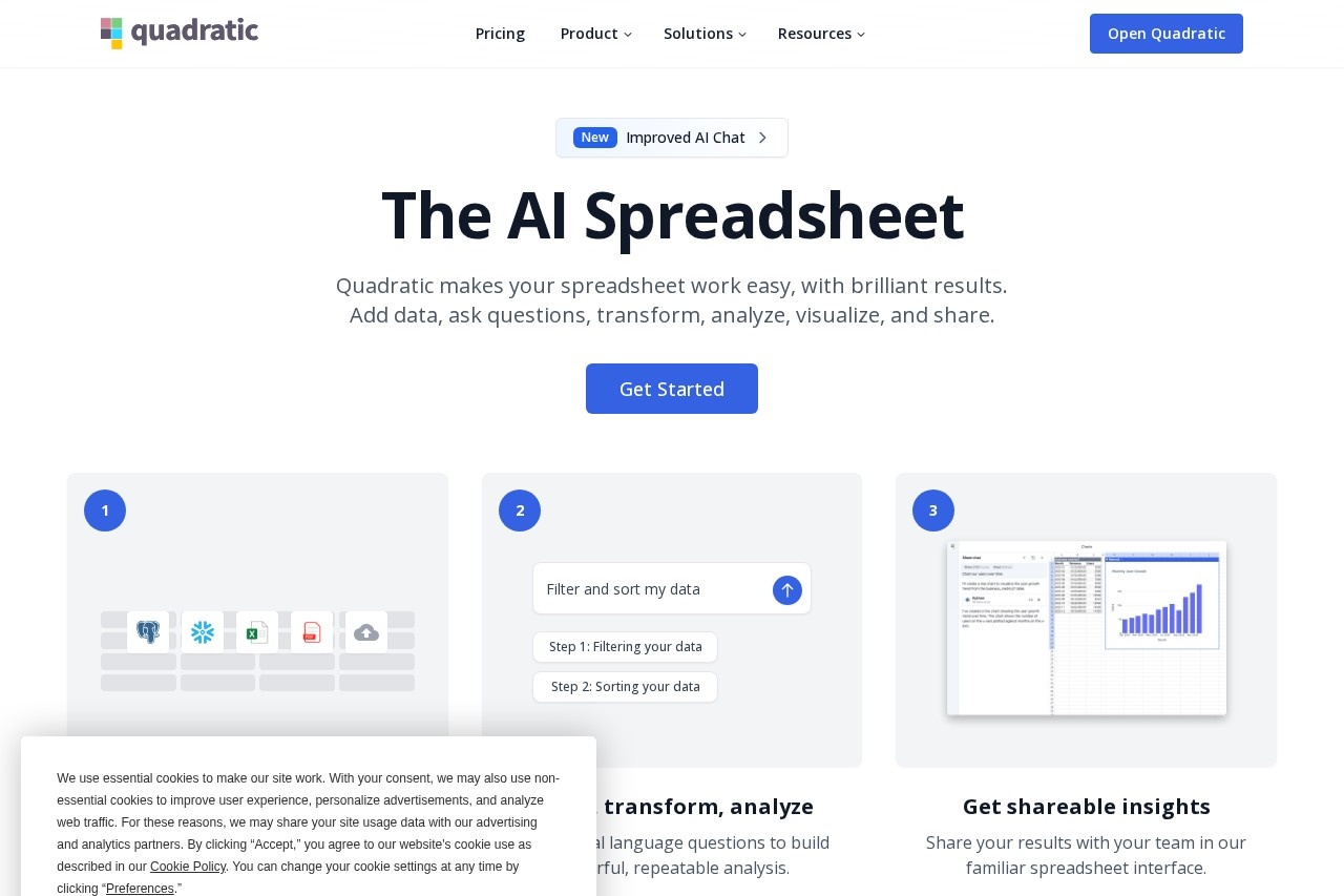 Quadratic screenshot