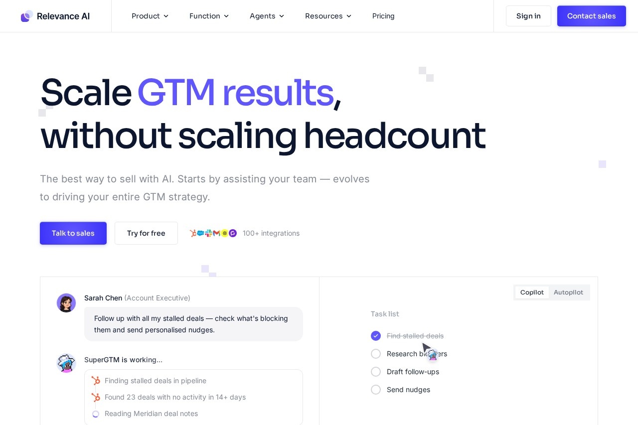 Relevance AI screenshot