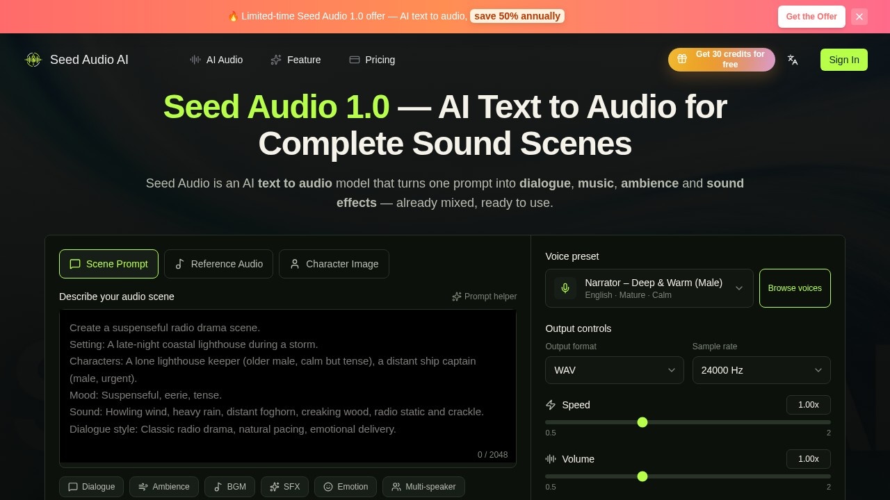 image for Seed Audio