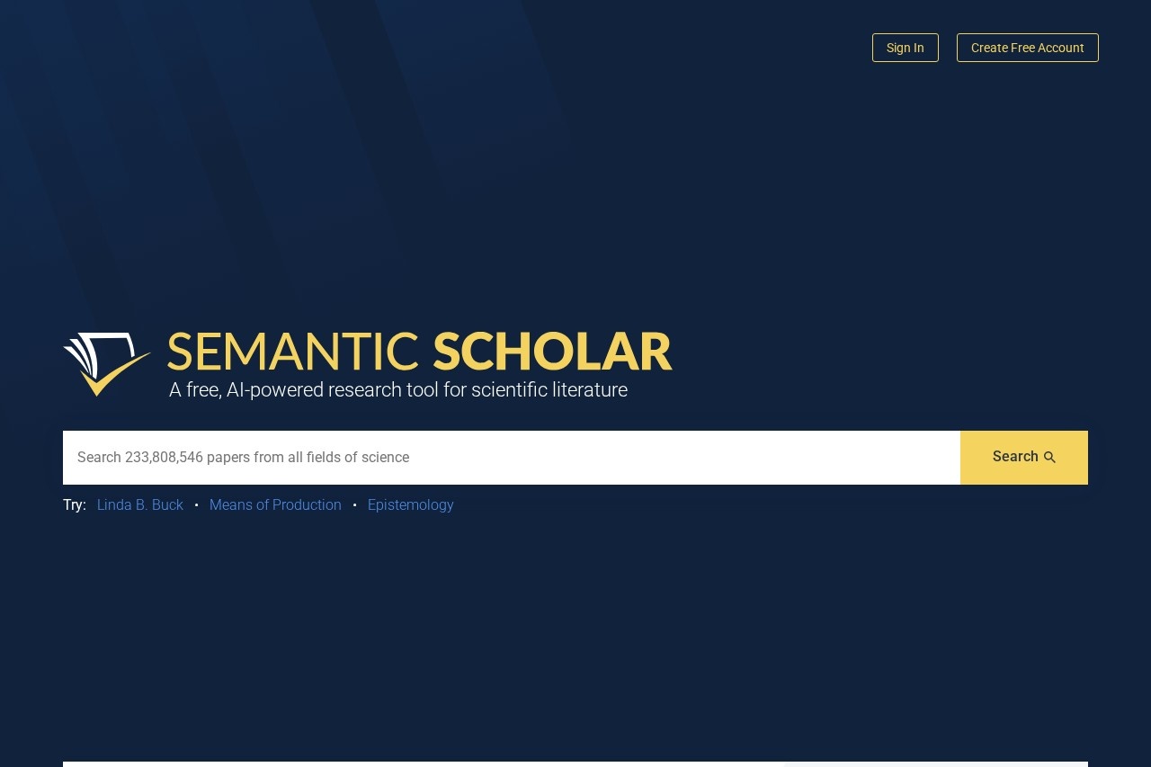 Semantic Scholar screenshot