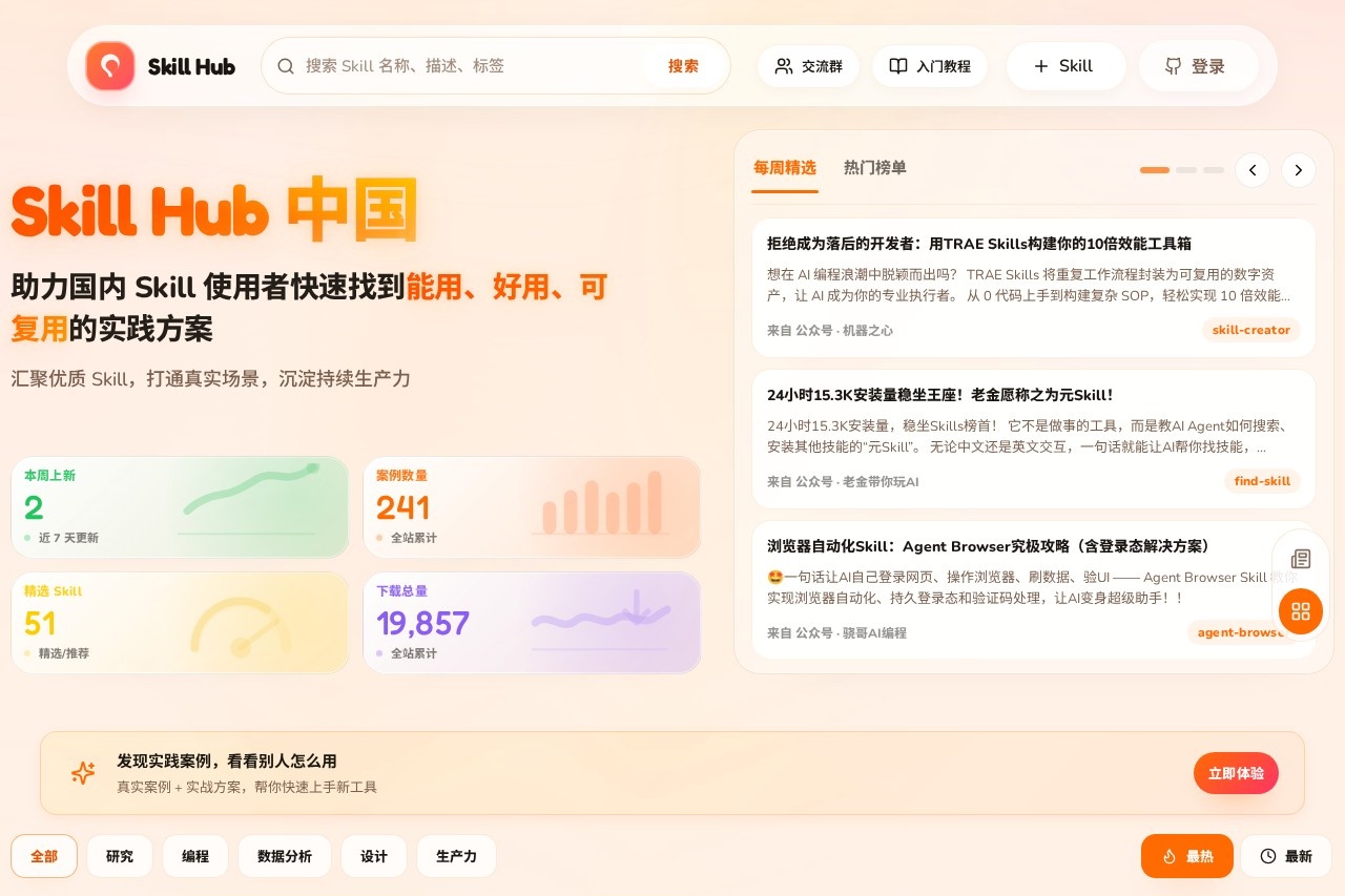 Skill Hub screenshot