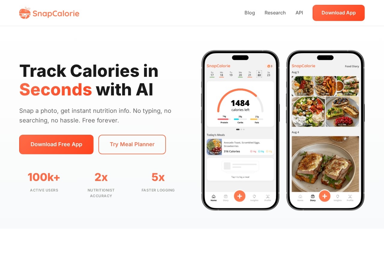 SnapCalorie screenshot