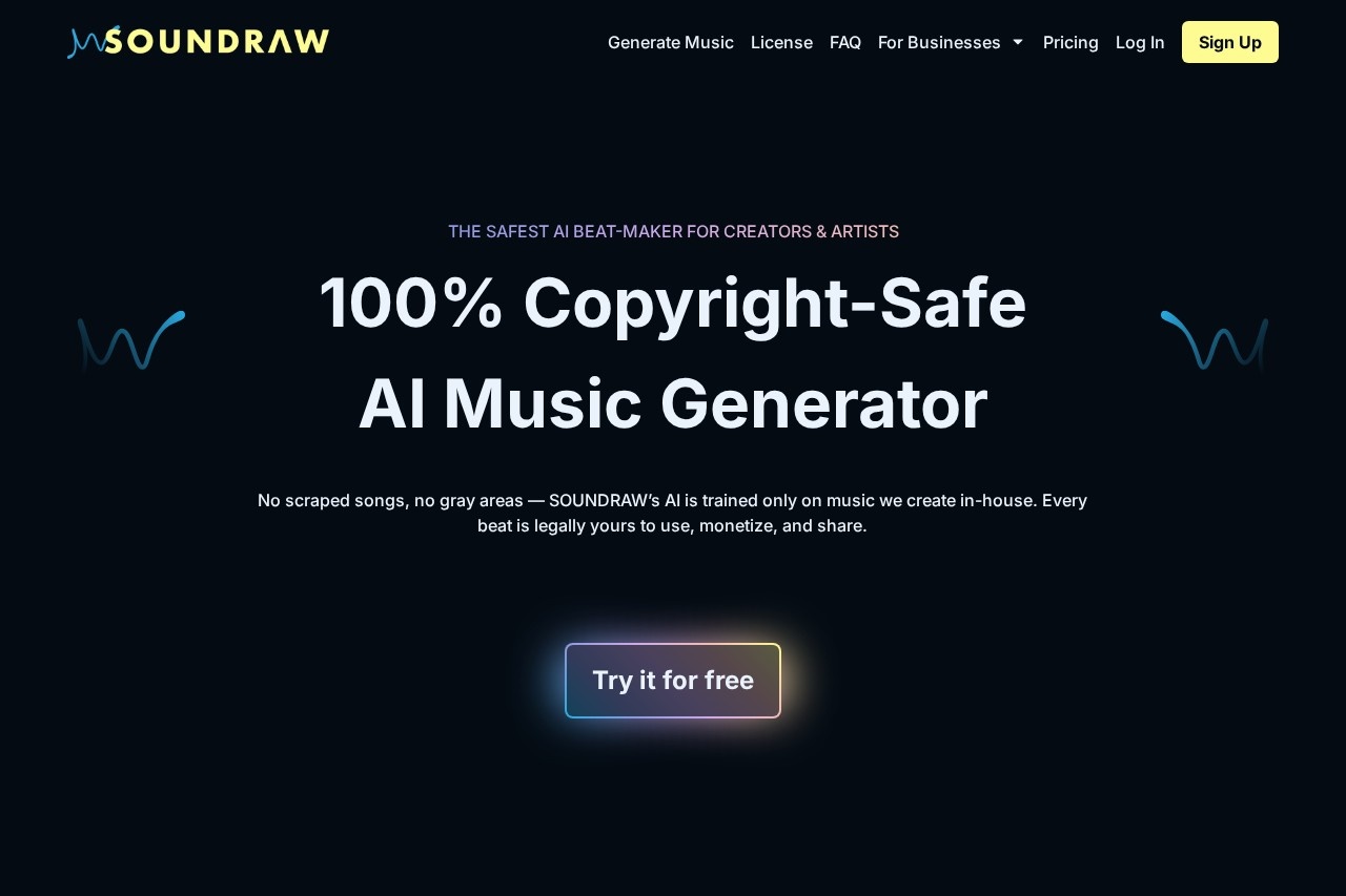 SOUNDRAW screenshot