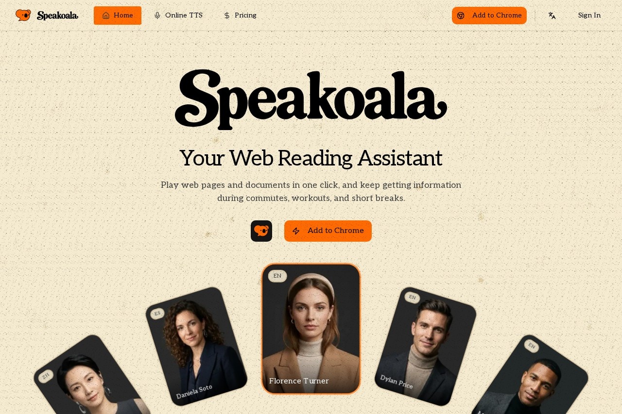 Speakoala screenshot
