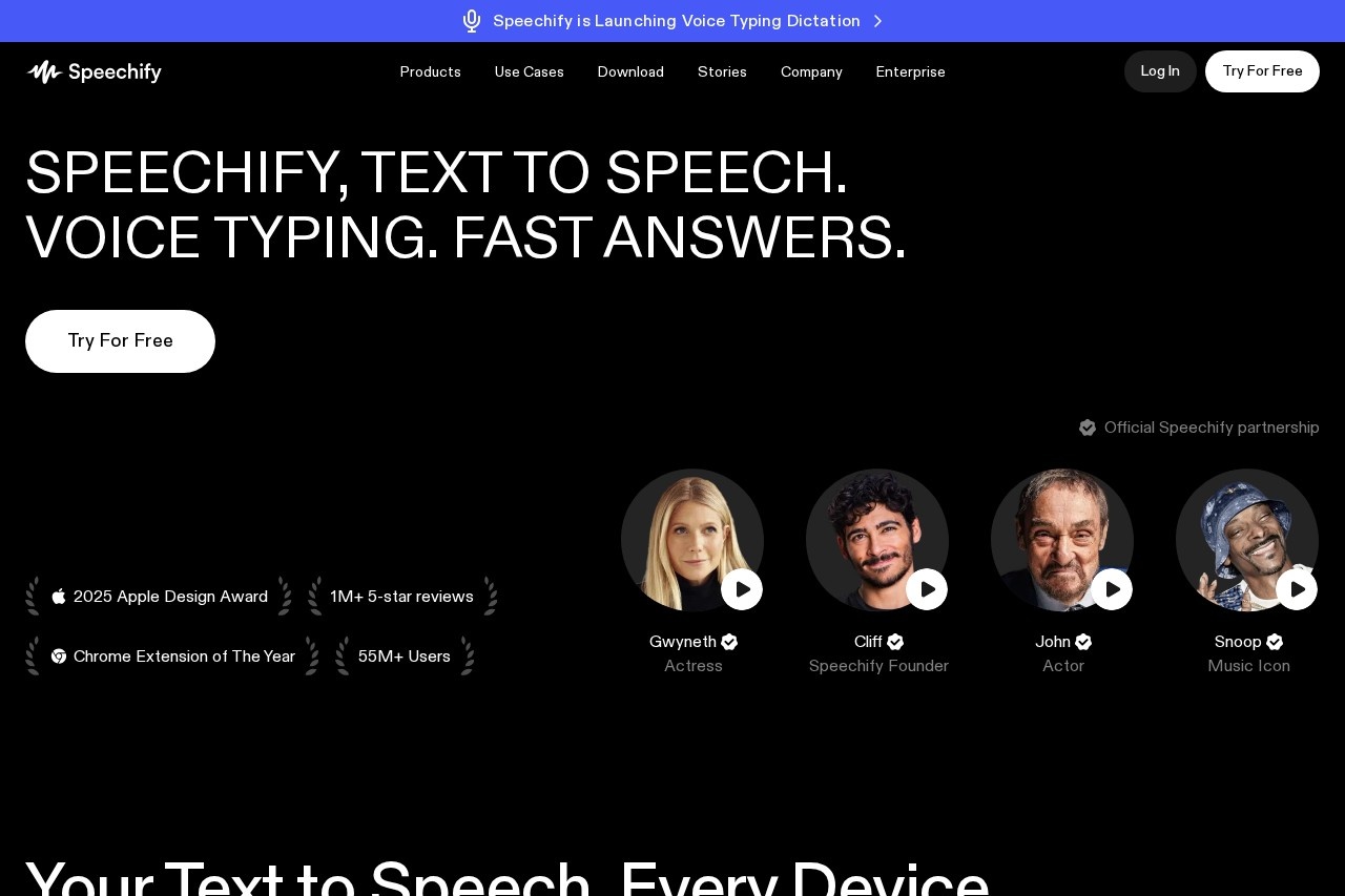 Speechify screenshot