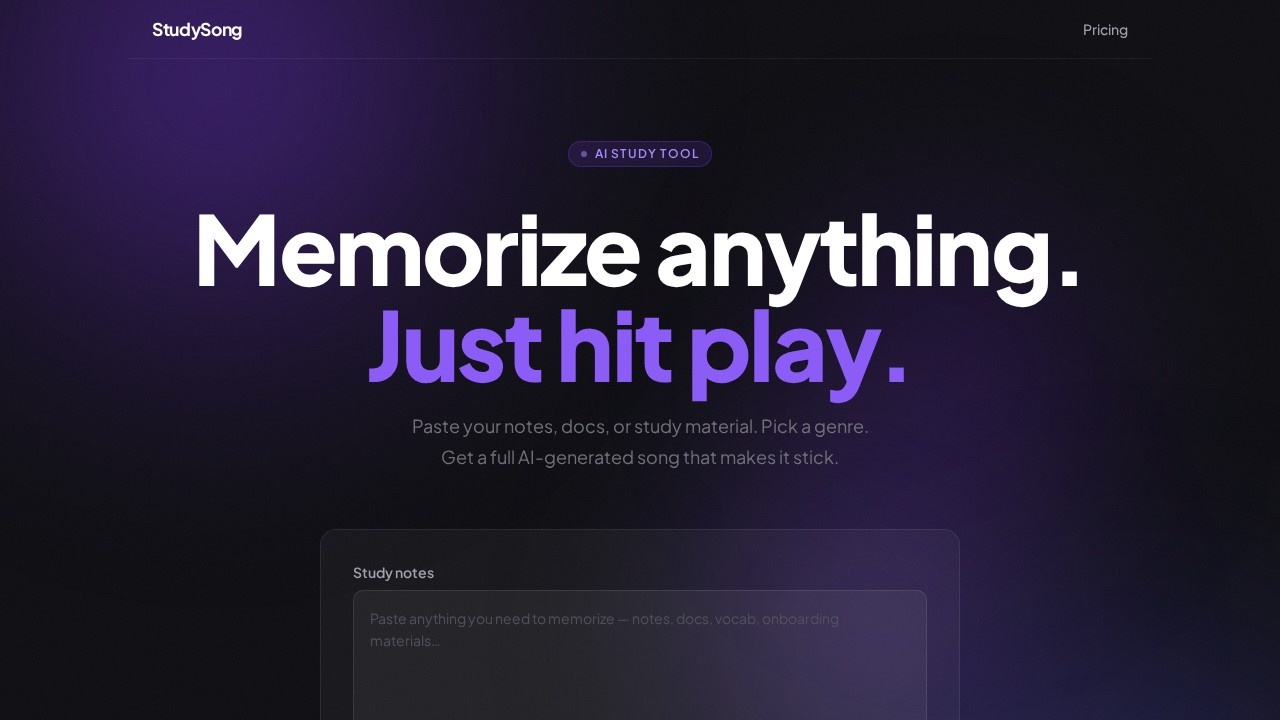 image for StudySong