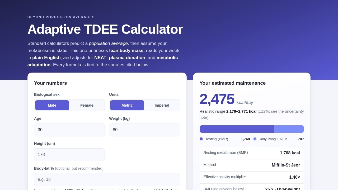 image for Adaptive TDEE