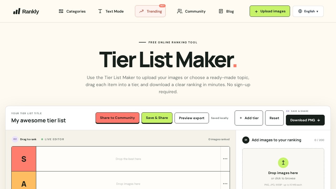 image for Tier List Maker