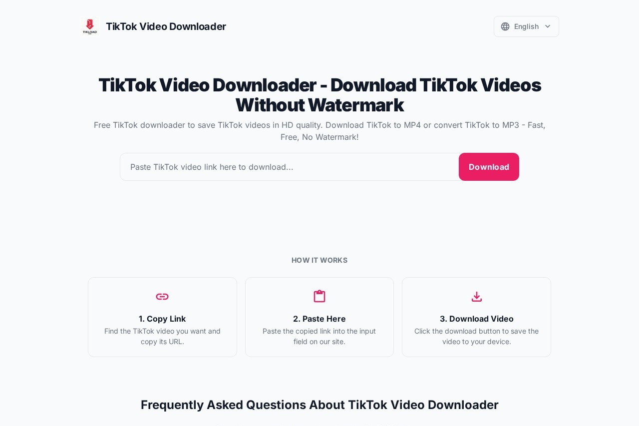 image for TikTok Video Downloader