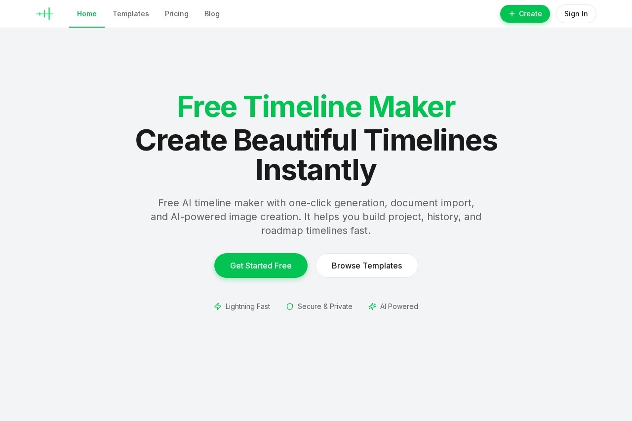 AI Timeline Maker screenshot