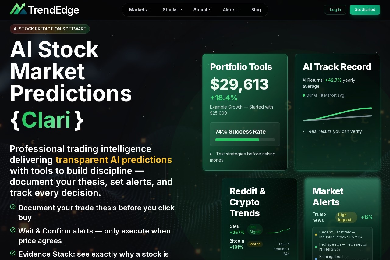 Trendedge AI screenshot