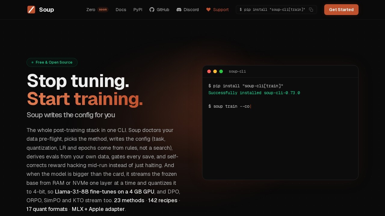 image for Soup CLI