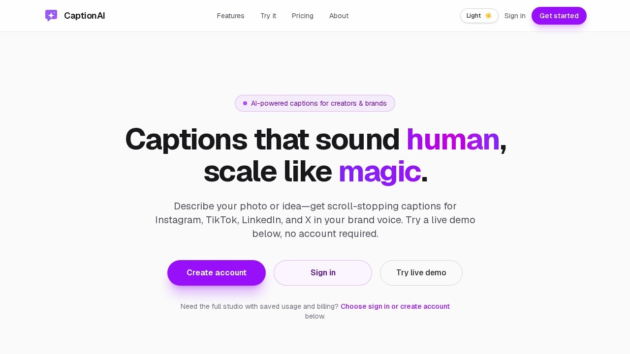 image for CaptionAI