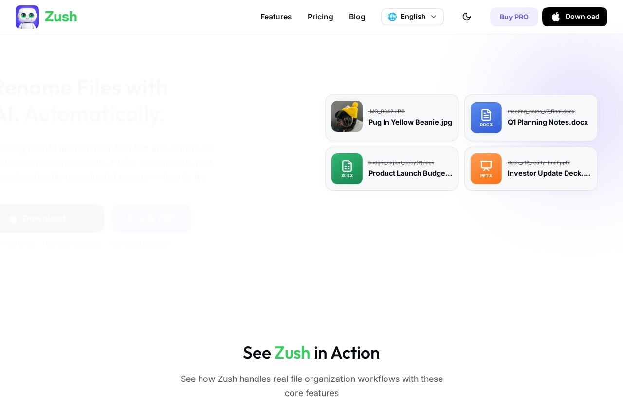 Zush screenshot